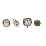 A 'The Napier' 8-day car clock, dated 1907, and other dashboard instruments, ((4))