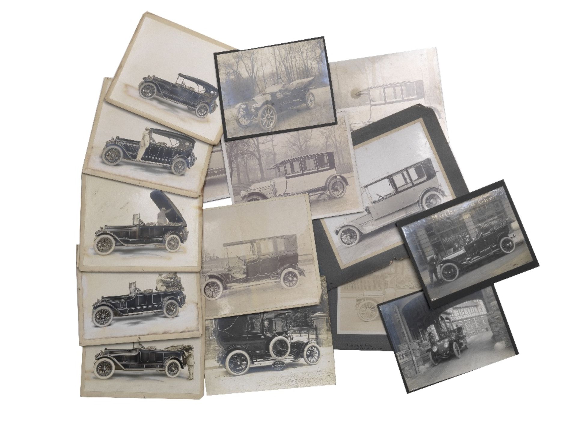 Assorted photographs of Veteran, Edwardian and early motorcars, ((Qty))