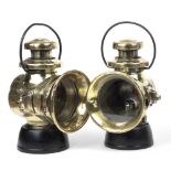 A pair of Lucas No.742 oil-illuminating side-lamps, ((2))