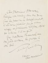 Sacha GUITRY. Lettre manuscrite
