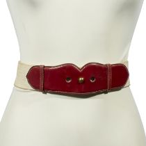 HERMES Paris, circa 1940. Ceinture 'Bouche en c&#339;ur'