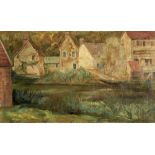 Tadeusz Makowski (Polish, 1882-1932) Vieilles Maisons &#224; Lorey framed 49.0 x 70.5 x 3.0 cm (...