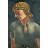 Eugeniusz Zak (Polish, 1884-1926) A Young Man in Profile framed 41.0 x 57.0 x 3.0 cm (16 1/8 x 2...