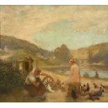 Gaston La Touche (French, 1854-1913) La Fortune en d&#233;tresse framed 196.0 x 217.0 x 8.0 cm (...