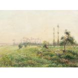 Gustave Loiseau (French, 1865-1935) Paysage de Normandie, Ricarville, framed 70.6 x 86.4 x 6.6 c...