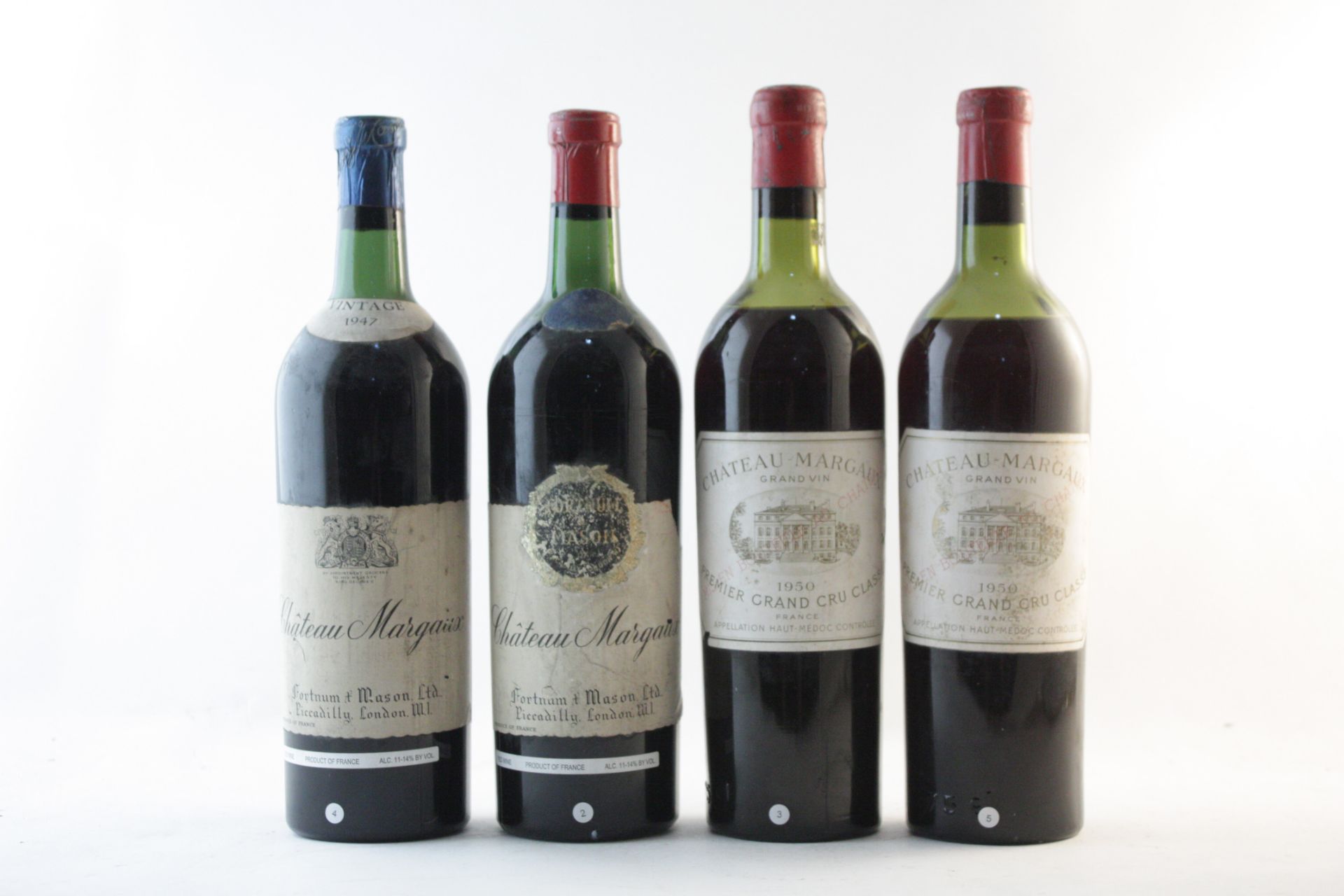 Ch&#226;teau Margaux 1947, Fortnum & Mason, UK (2) Ch&#226;teau Margaux 1950, Haut-M&#233;doc (1)