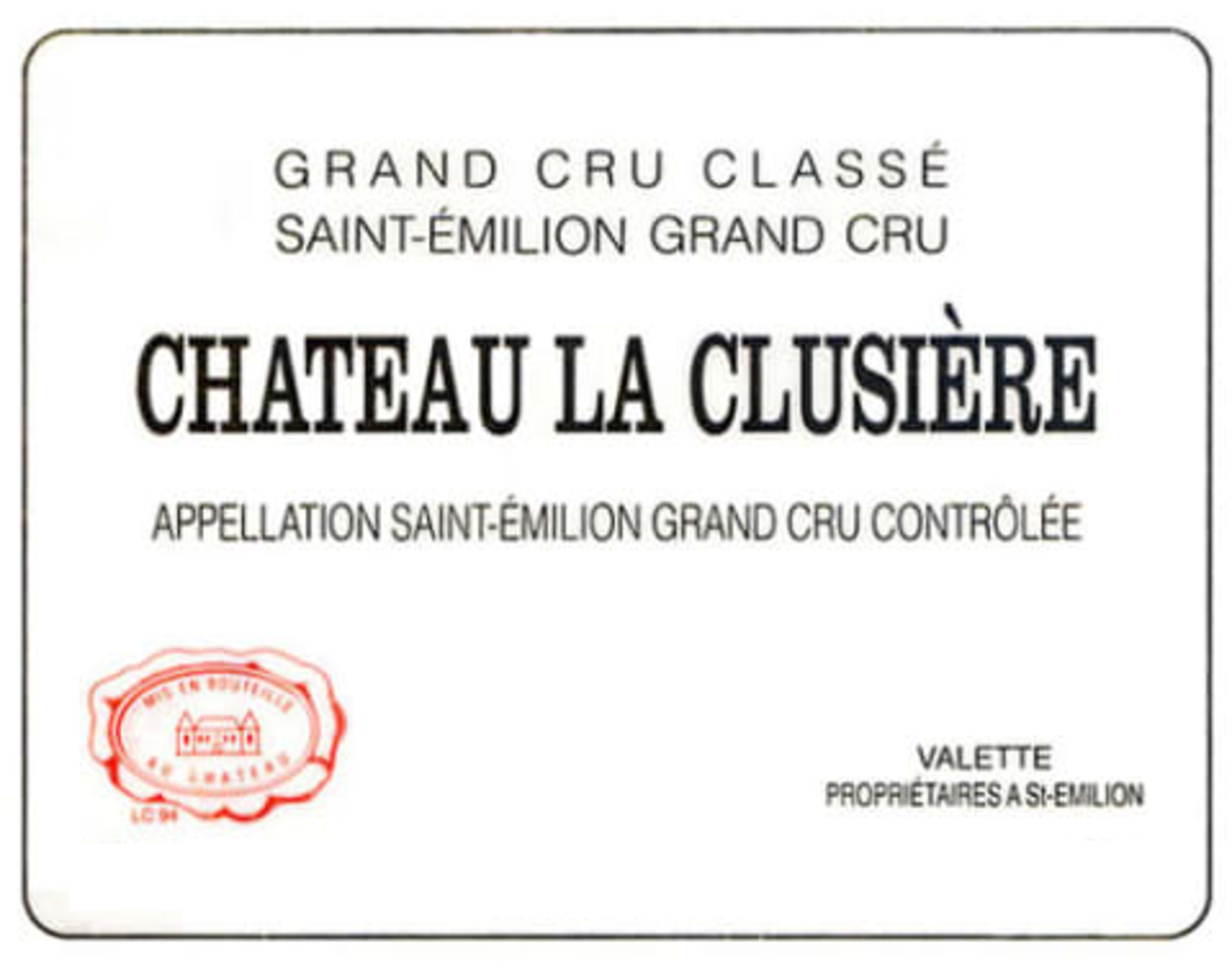 Ch&#226;teau La Clusi&#232;re 2001, St Emilion Grand Cru Class&#233; (12)
