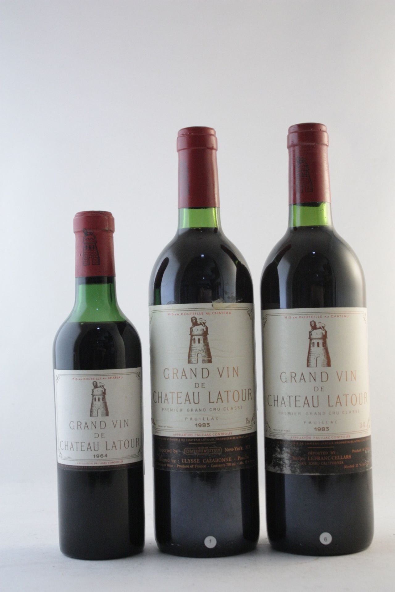 Ch&#226;teau Latour 1964 (1 half-bottle) Ch&#226;teau Latour 1983, Pauillac 1er Grand Cru Class&...