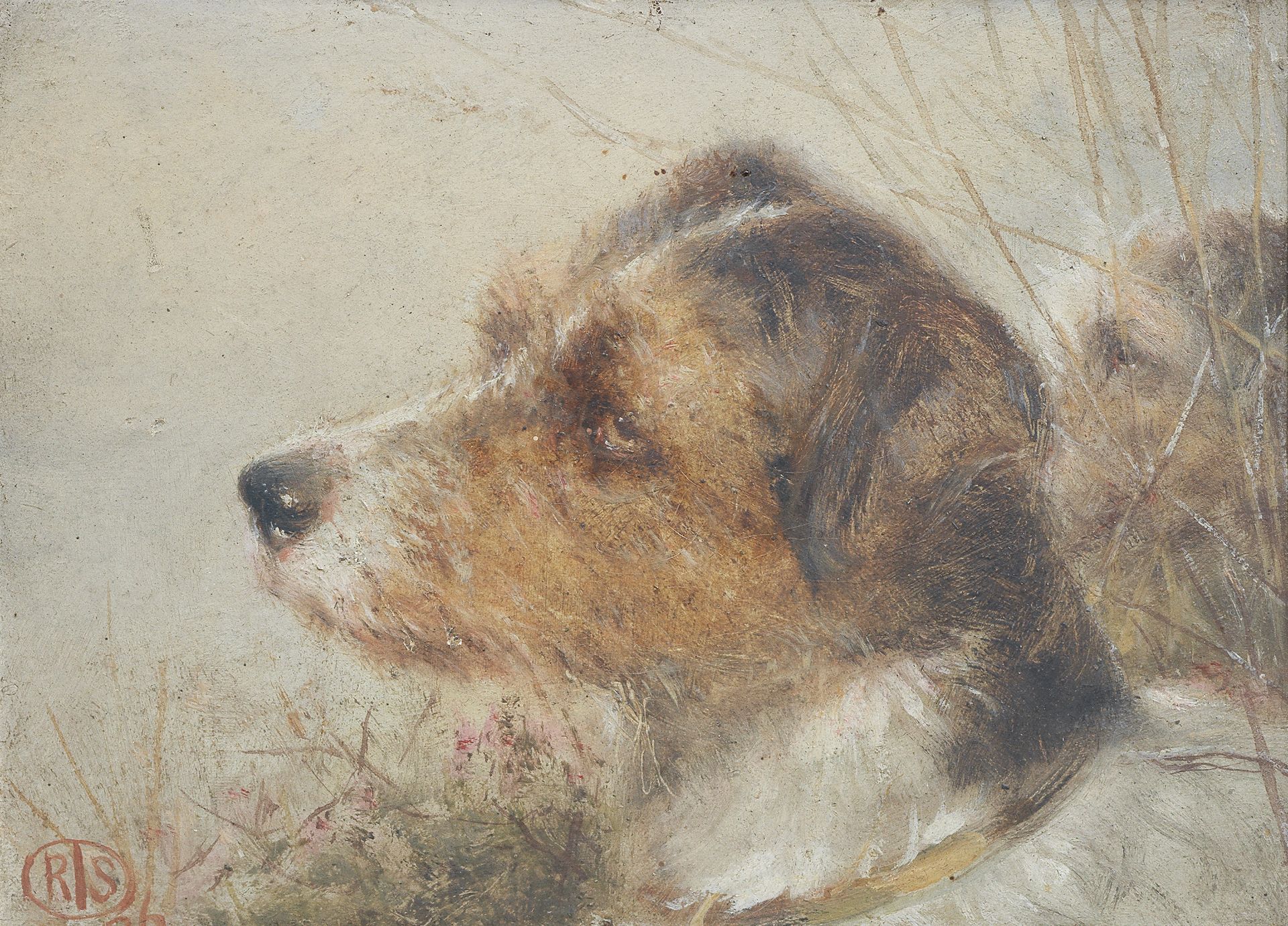 Richard S. Moseley (British, active 1862-1893) 'Go Bang' - A Phenomenal Wirehaired Terrier