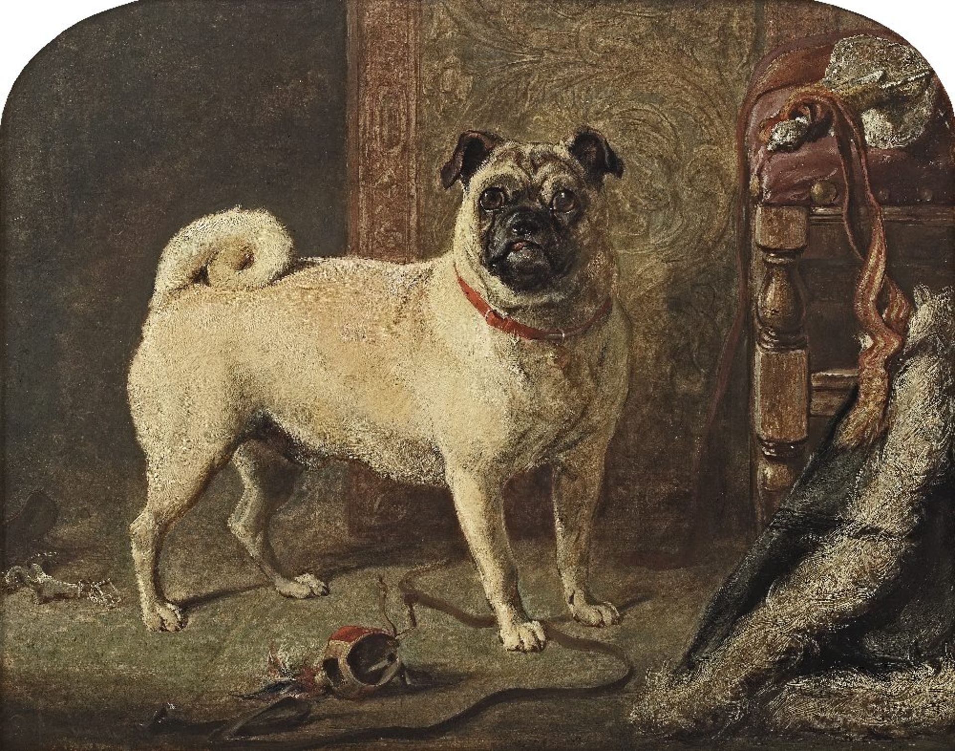 Gourlay Steell RSA (British, 1819-1894) - A Celebrated Pug from Mrs Carrick-Buchanan's D...