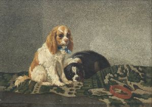 Bernard de Gempt (Dutch, 1826-1879) Two Spaniels