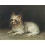 Louis Eug&#232;ne Lambert (French, 1825-1900) A Seated Terrier