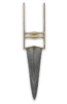 A gold-koftgari steel push dagger (katar) India, 19th Century