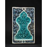 A Timurid moulded pottery tile Central Asia, late 14th Century