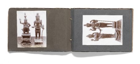 An album of photographs depicting Indian and South East Asian bronze sculptures probably Thaila...