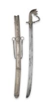 A silver-mounted steel sword (saif) for the Yemeni market Hyderabad, 19th Century