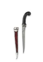 A jade-hilted steel dagger (pesh-kabz) North India, 18th/ 19th Century