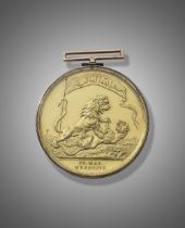 A silver-gilt Seringapatam medal belonging to Peter Cherry (1773-1823), Paymaster to the Nizam o...