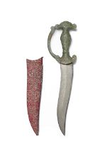 A jade-hilted steel dagger (chilanum) North India, 18th/ 19th Century