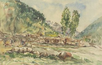 Sheikh Mohammed Sultan (1923-1994) Untitled (Kashmir Landscape)