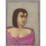 Shanti Panchal (B. 1951) Untitled (Young Lady)