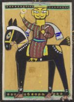 Jamini Roy (1887-1972) Untitled (Rider on Horseback)