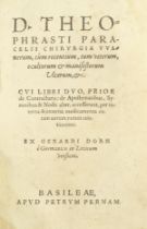 PARACELSUS Chirugia vulnerum, cum recentium, tum veterum, ocultorum & manifestorum ulcerum, &c.,...