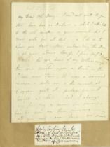 ALBUM - WOMEN WRITERS & ARTISTS Album of c.100 autograph letters from nineteenth-century women w...