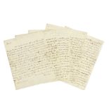 HUME (DAVID) Series of four autograph letters to Horace Walpole from Scottish philosopher David