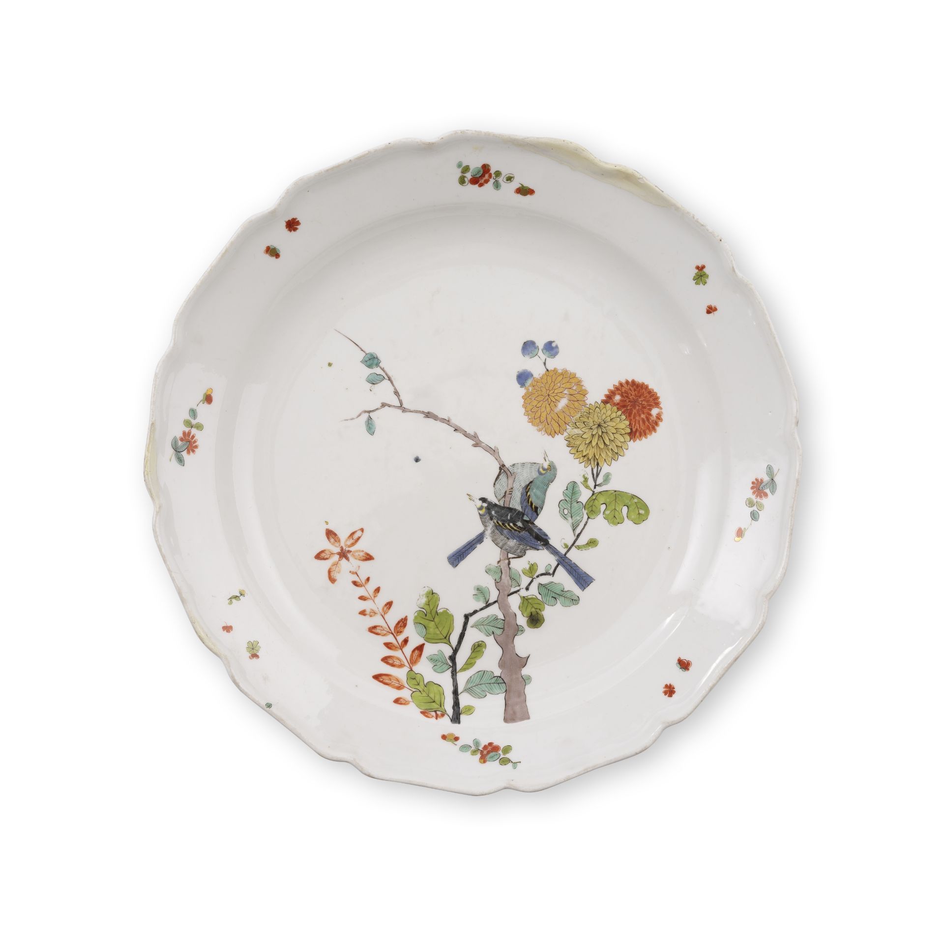 Plat en porcelaine de Meissen, circa 1735-39A Meissen dish, circa 1735-39