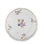 Assiette en porcelaine de Meissen, milieu du XVIIIe si&#232;cleA Meissen plate, mid 18th century