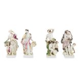 Rare suite de figures en porcelaine de Meissen symbolisant les quatres saisons, troisi&#232;me q...