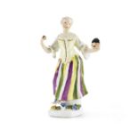 Statuette en porcelaine de Meissen de la s&#233;rie des figures de la commedia dell'arte pour le...