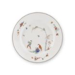 Assiette en porcelaine de Meissen, circa 1730-35A Meissen plate, circa 1730-35