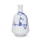 A blue and white 'Magpie and Prunus' bottle vase Kangxi (1662-1722)
