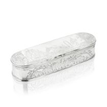 An 18th century Dutch silver tobacco box Van Willem Wobbe, Amsterdam, 1778