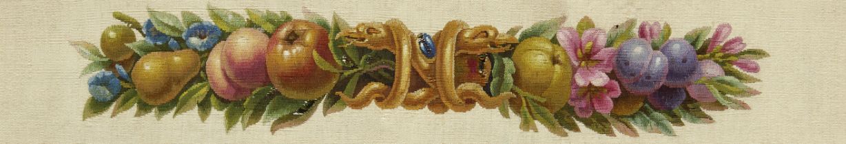 A French needlework fragment First-half 19th century