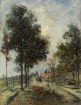 Johan Barthold Jongkind (Dutch, 1819-1891) La Route de Rotterdam a Gouda (The Route from Rotterd...