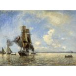 Johan Barthold Jongkind (Dutch, 1819-1891) Sortie du port de Honfleur (Leaving the port of Honfl...