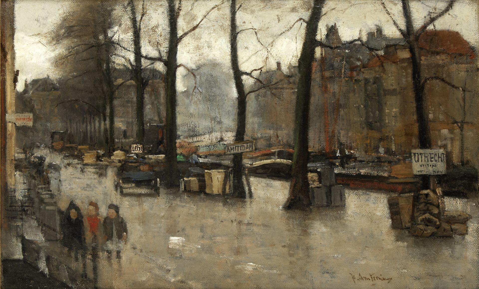 Floris Arntzenius (Dutch, 1864-1925) De Veerkade te 's-Gravenhage' (The Veerkade, The Hague)