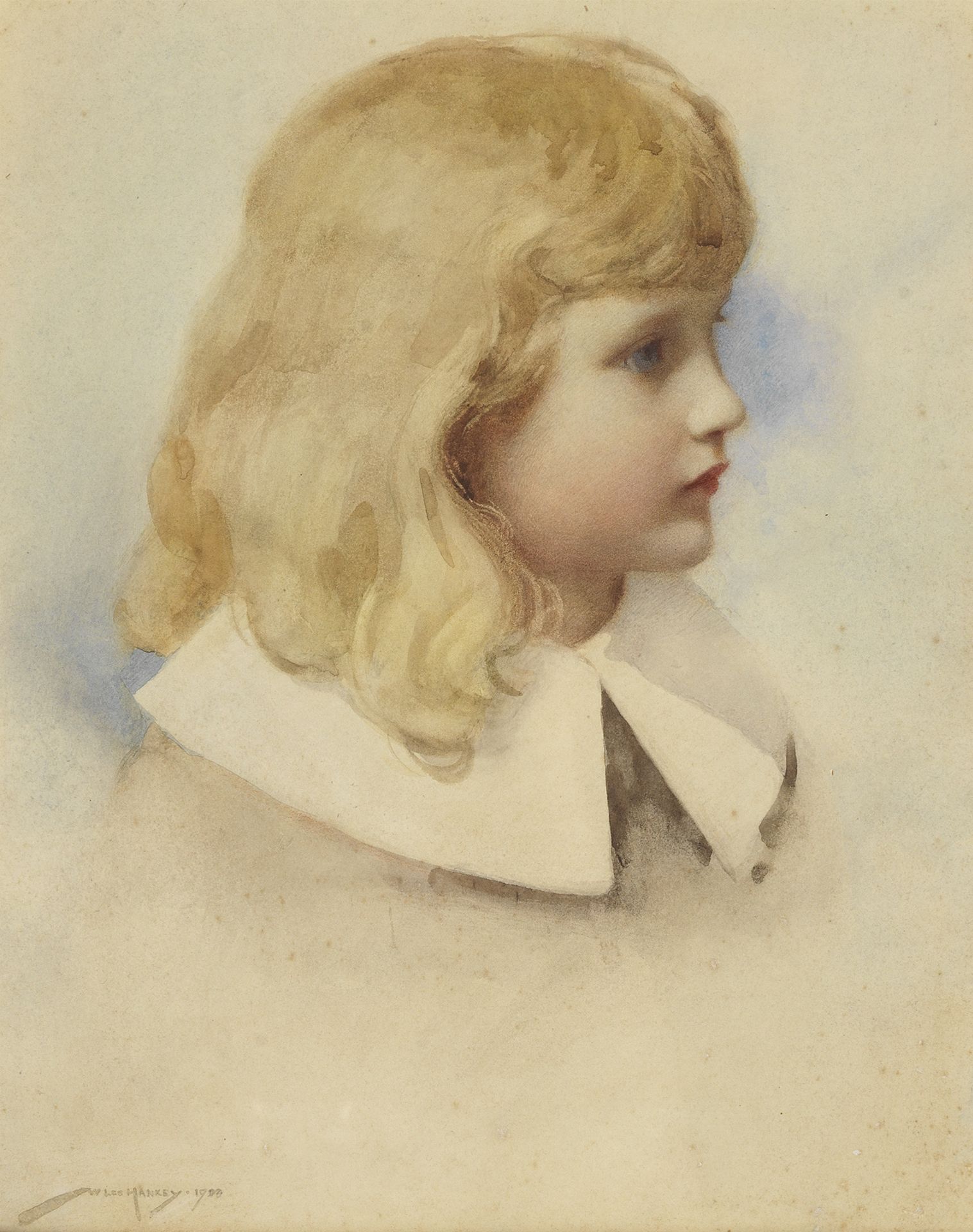 William Lee Hankey RWS RI ROI RE (British, 1869-1952) Portrait of a child