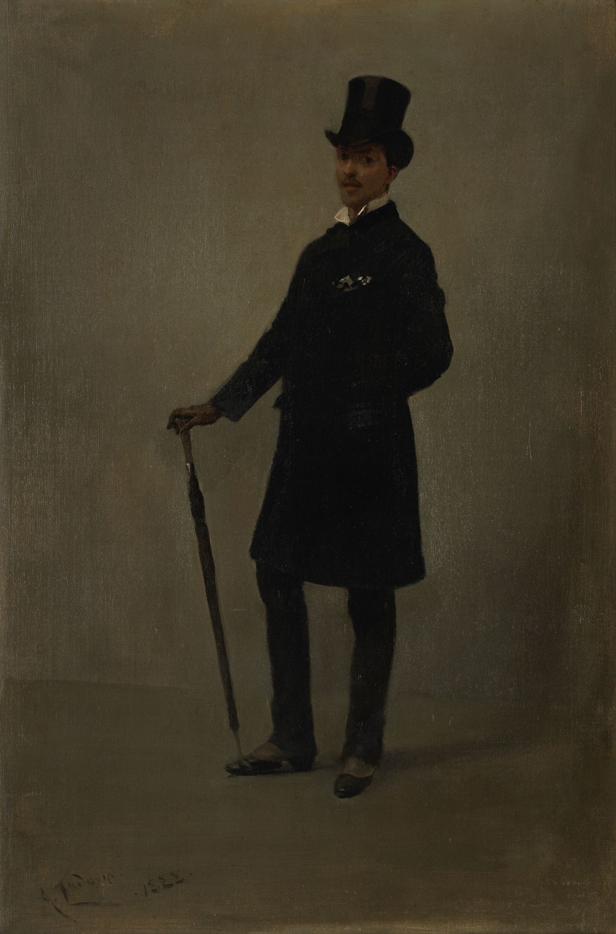 Albert Ludovici, Jnr., RBA (British, 1852-1932) Portrait of a gentleman