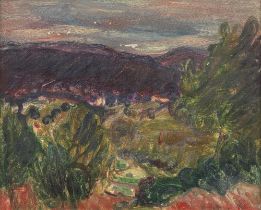 Sir Matthew Smith (British, 1879-1959) Landscape near Cagnes 33.3 x 41.1 cm. (13 1/8 x 16 1/8 in...