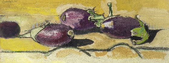 Graham Sutherland O.M. (British, 1903-1980) Aubergines 22.5 x 56.2 cm. (8 7/8 x 22 1/8 in.)