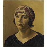 William Roberts R.A. (British, 1895-1980) Portrait of Sarah 45 x 39.6 cm. (17 5/8 x 15 1/2 in.) ...