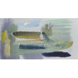 Ivon Hitchens (British, 1893-1979) Sussex River, Evening Mist 40.4 x 75 cm. (15 7/8 x 29 1/2 in.)