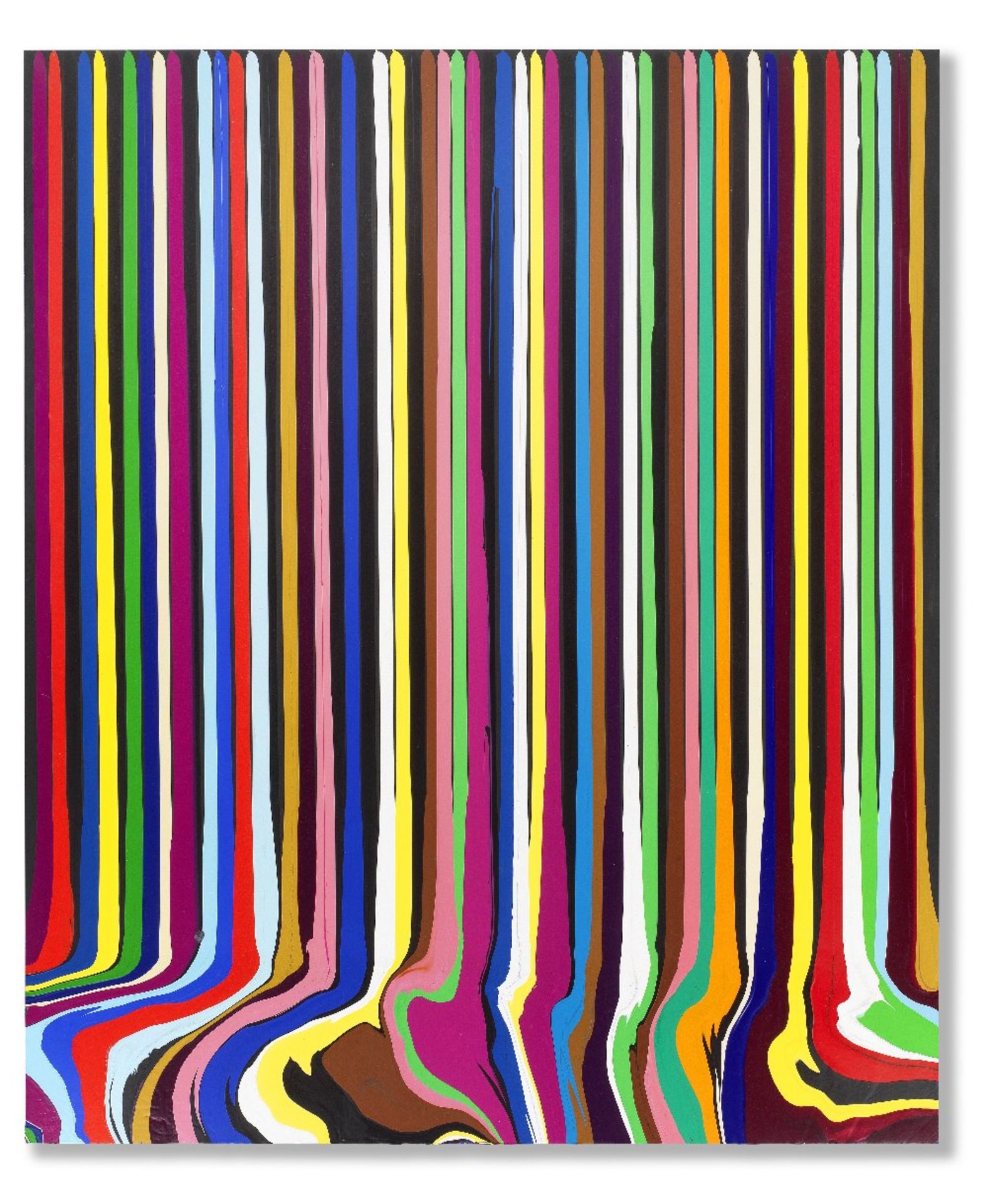Ian Davenport (British, born 1966) Puddle Painting: Jazz 147 x 123.3 cm. (57 7/8 x 48 1/2 in.) (...