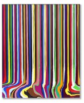 Ian Davenport (British, born 1966) Puddle Painting: Jazz 147 x 123.3 cm. (57 7/8 x 48 1/2 in.) (...