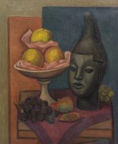 Mark Gertler (British, 1891-1939) Still life with Benin Head 74.4 x 61.6 cm. (29 1/4 x 24 1/4 in.)