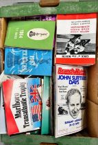 A quantity of motorcycle race programmes